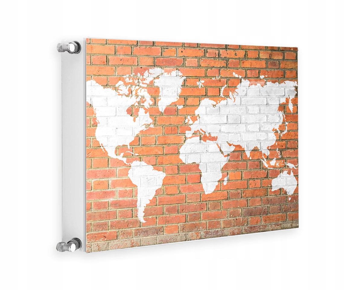 Magnetická Krytka Na Radiátor 60x60 Mapa Fototapeta