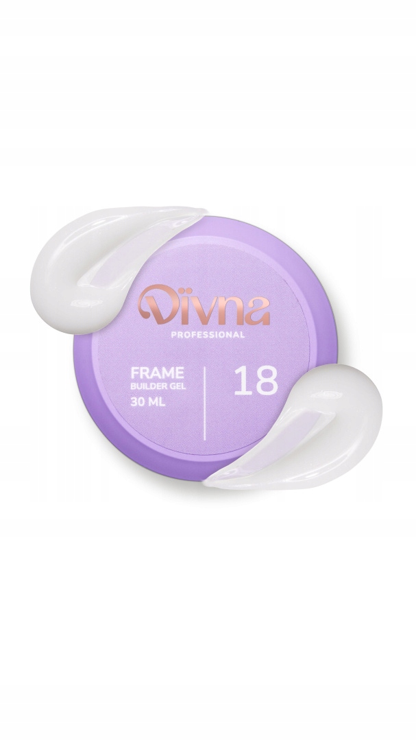 Divna Frame Builder Gel 18 30 ml stavební gel na mléčné nehty