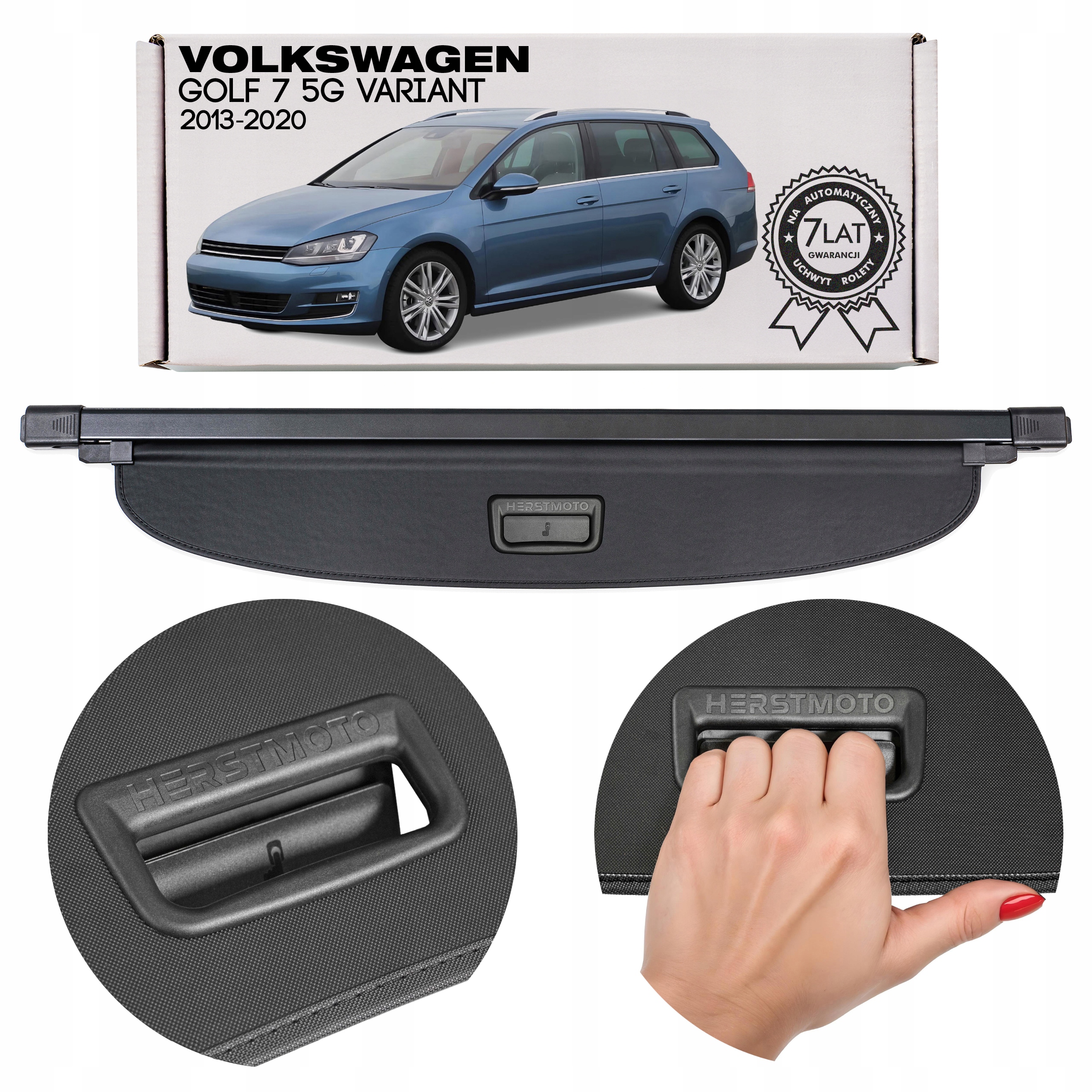 Vw Golf 7 VII 5G Variant Kombi 2013-2020 Roleta Do Zavazadlového Prostoru Černá 3C9867871H