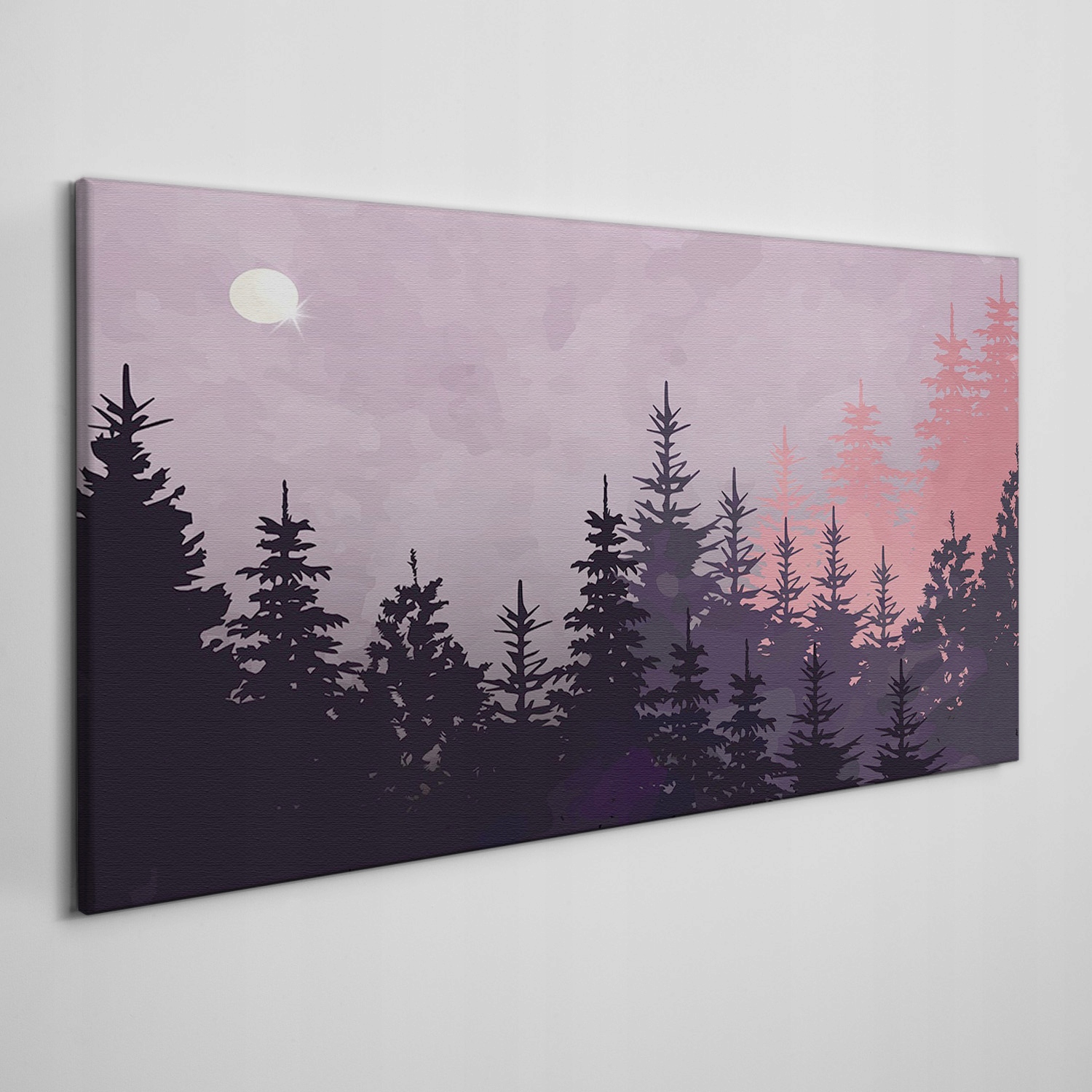 

Płótno obraz na ścianę Las niebo księżyc 120x60 cm