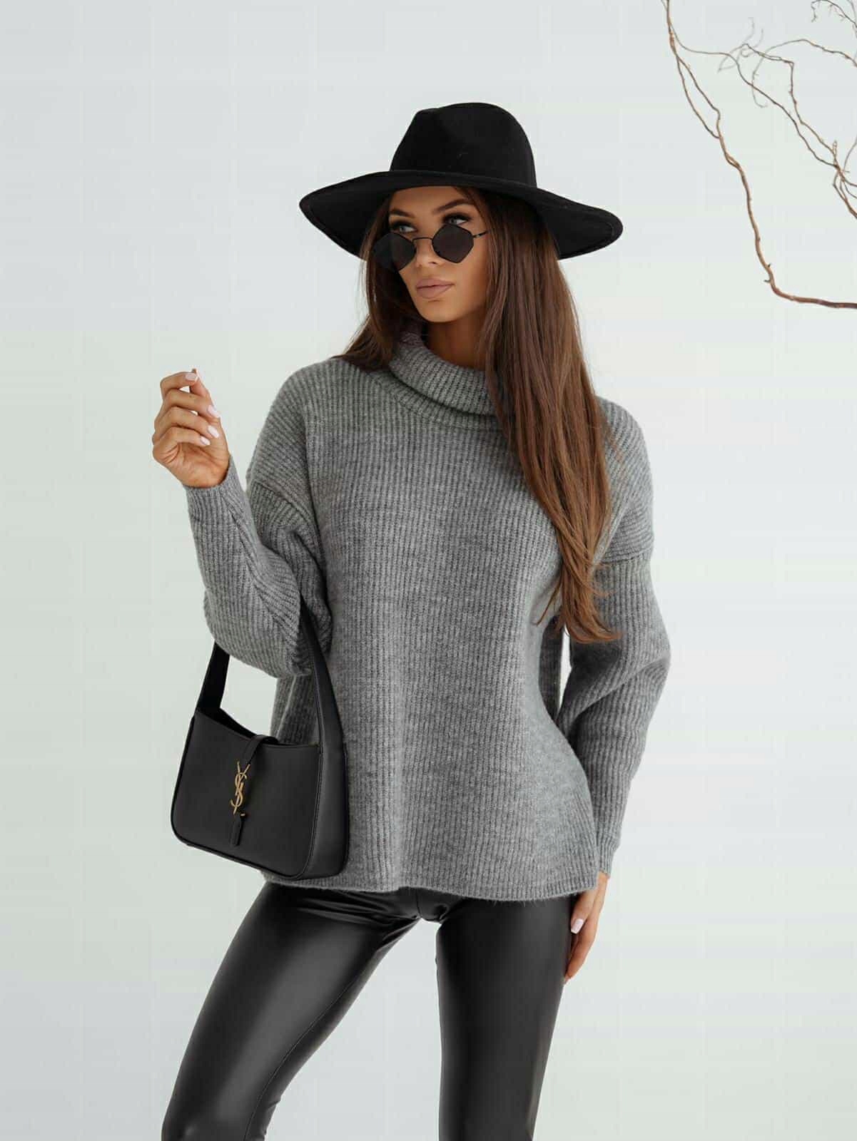 Svetr Golf Megan Pražek Me Gusta Šedý