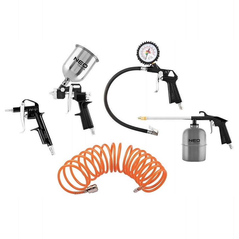 Set Lakovacia Striekacia Pištoľ Horná Nádrž 5KS T N14-699