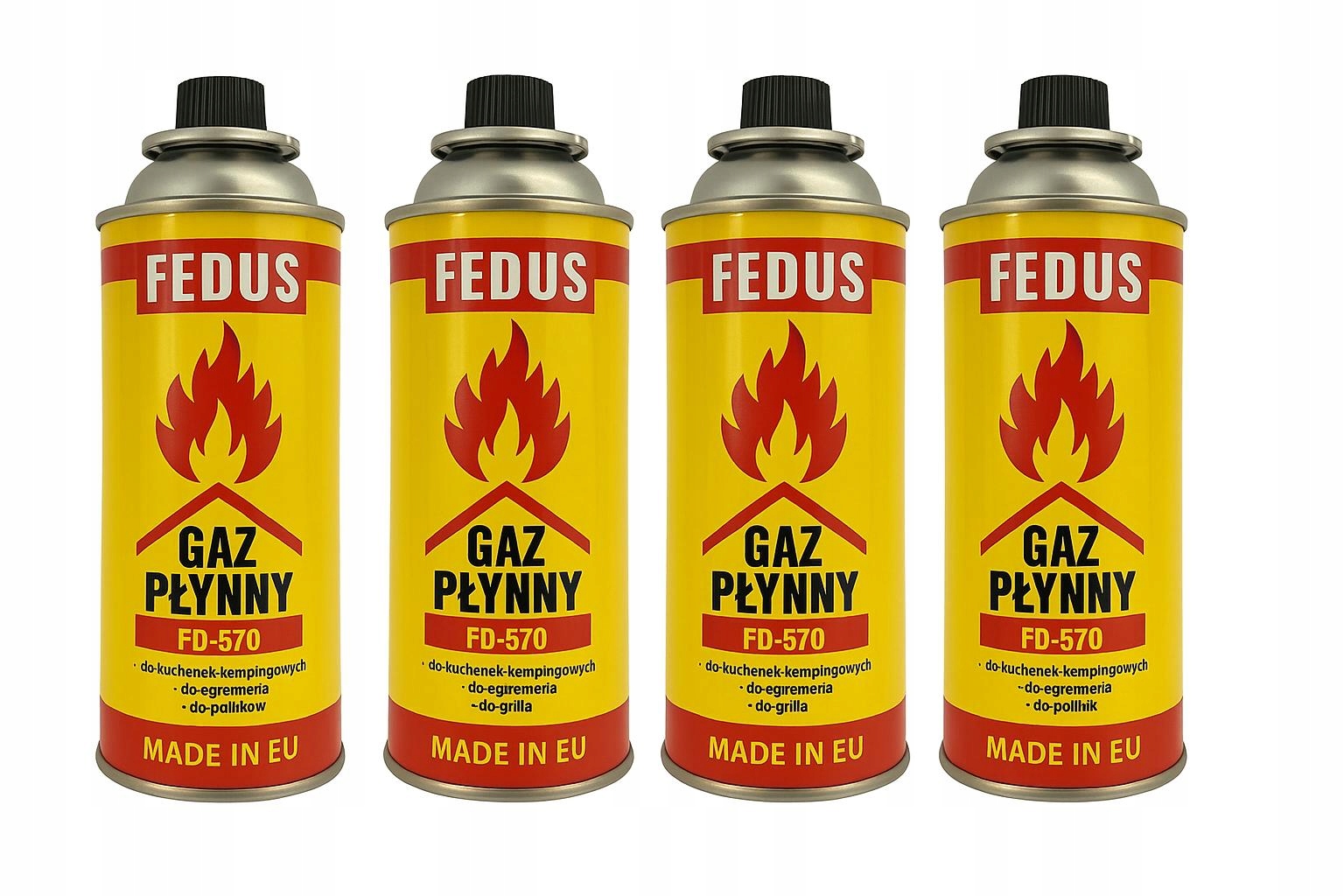 Kartusz Gazowy 4 Sztuki Firmy Fedus Nabój 227g/ 400ml Do Kuchenki /palnika