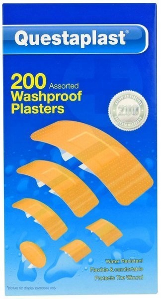 

Plastry opatrunkowe wodoodporne MIX 200szt