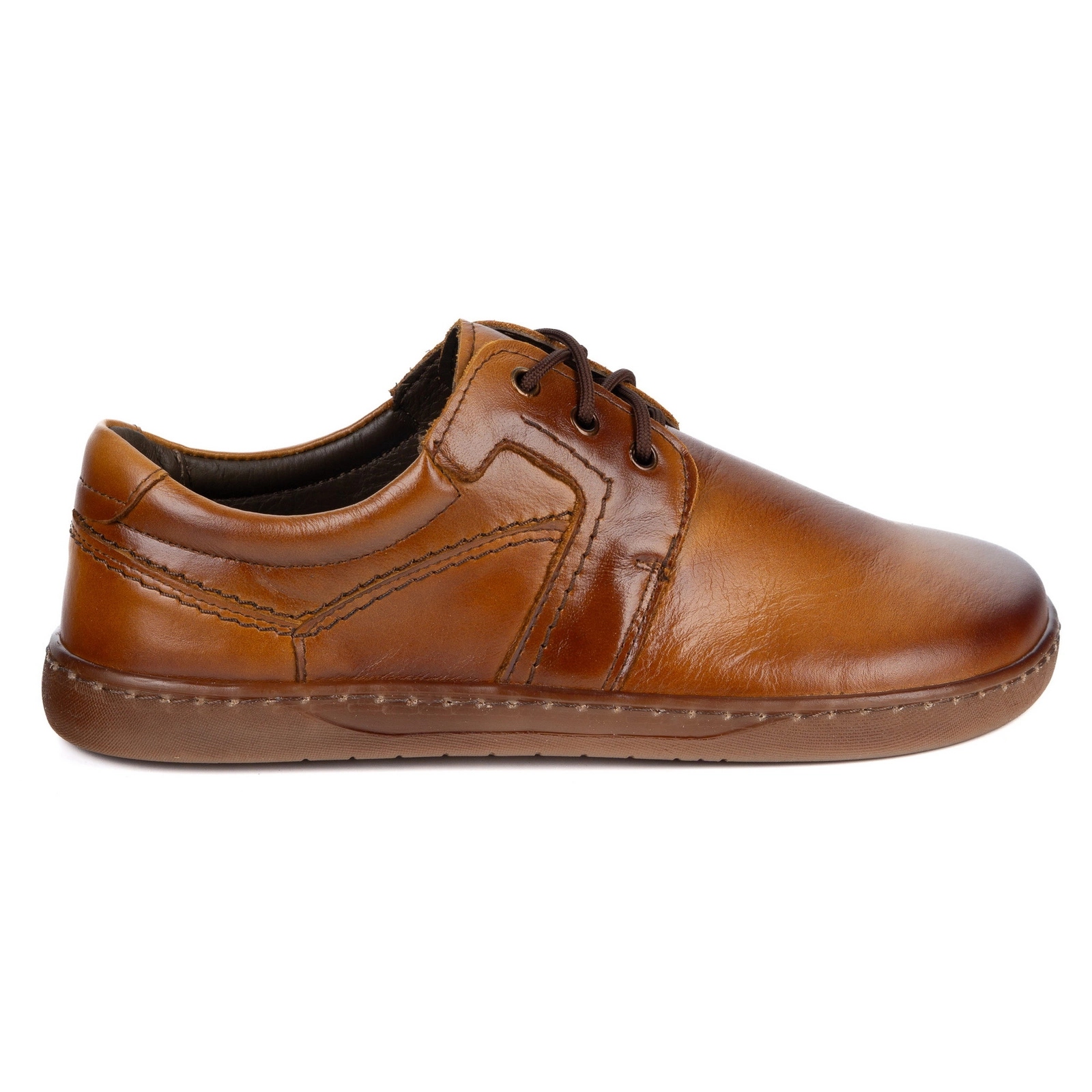 Pánské barefoot boty minimalistické s nulovým dropem Olivier 115KZ hnědé 42