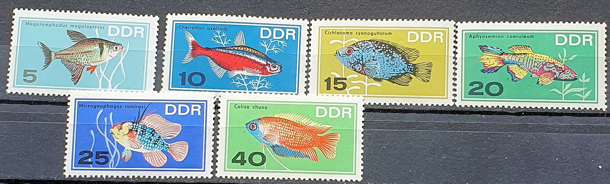 NIEMCY TEMAT RYBY ** 1966 MI 1221-1226