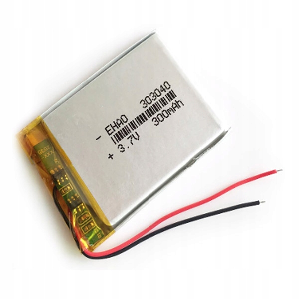 BATERIA AKUMULATOR 3.7v 300mAh 303040 40x30x3mm - Sklep, Opinie, Cena w ...