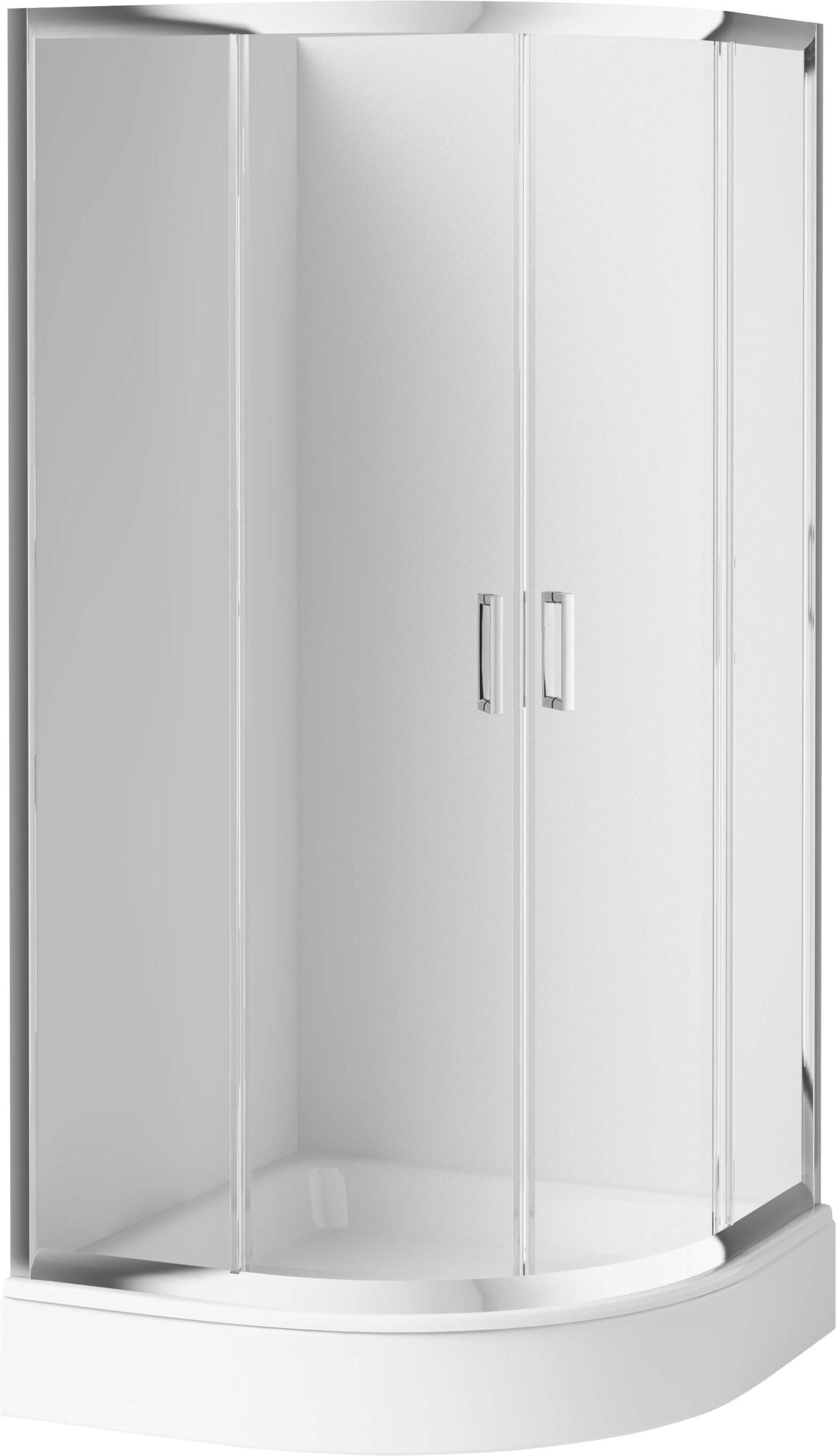 kabina prysznicowa półokrągła 90x90 Deante Chrom