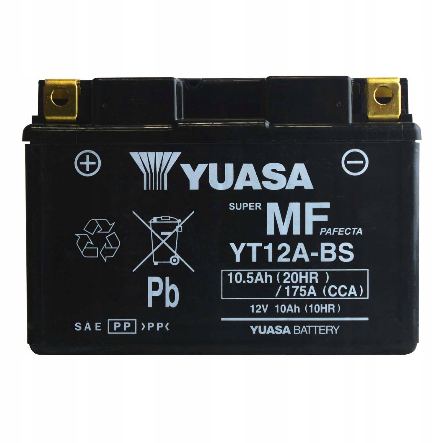 Yuasa YT12A-BS 12V 10,5Ah 175A Uruchomiony!