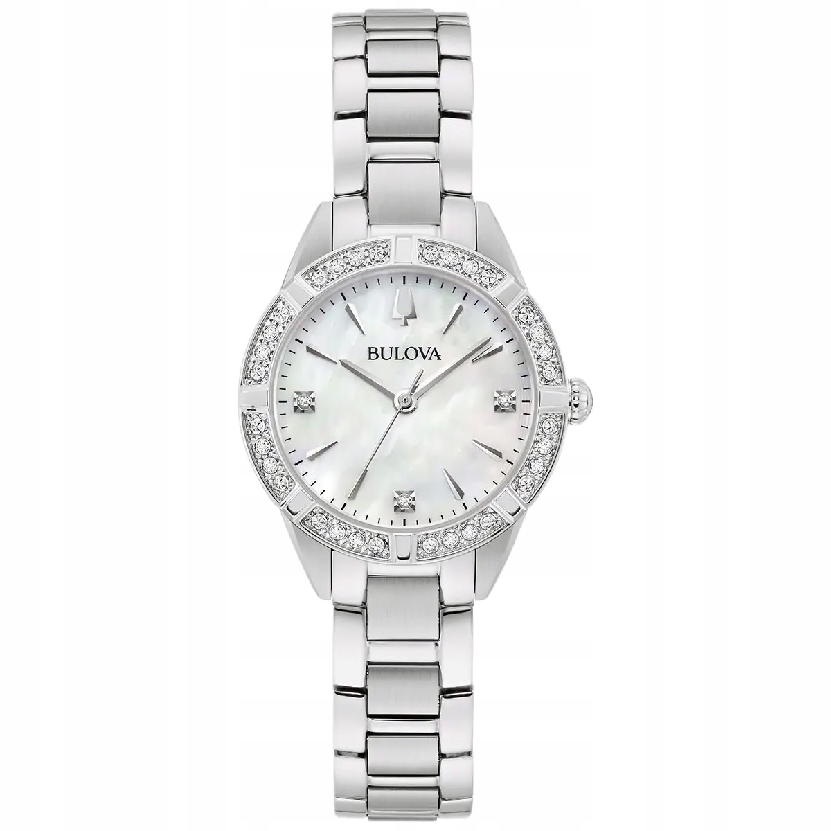 Dámské hodinky Bulova 96R253 Zirkony stříbrné