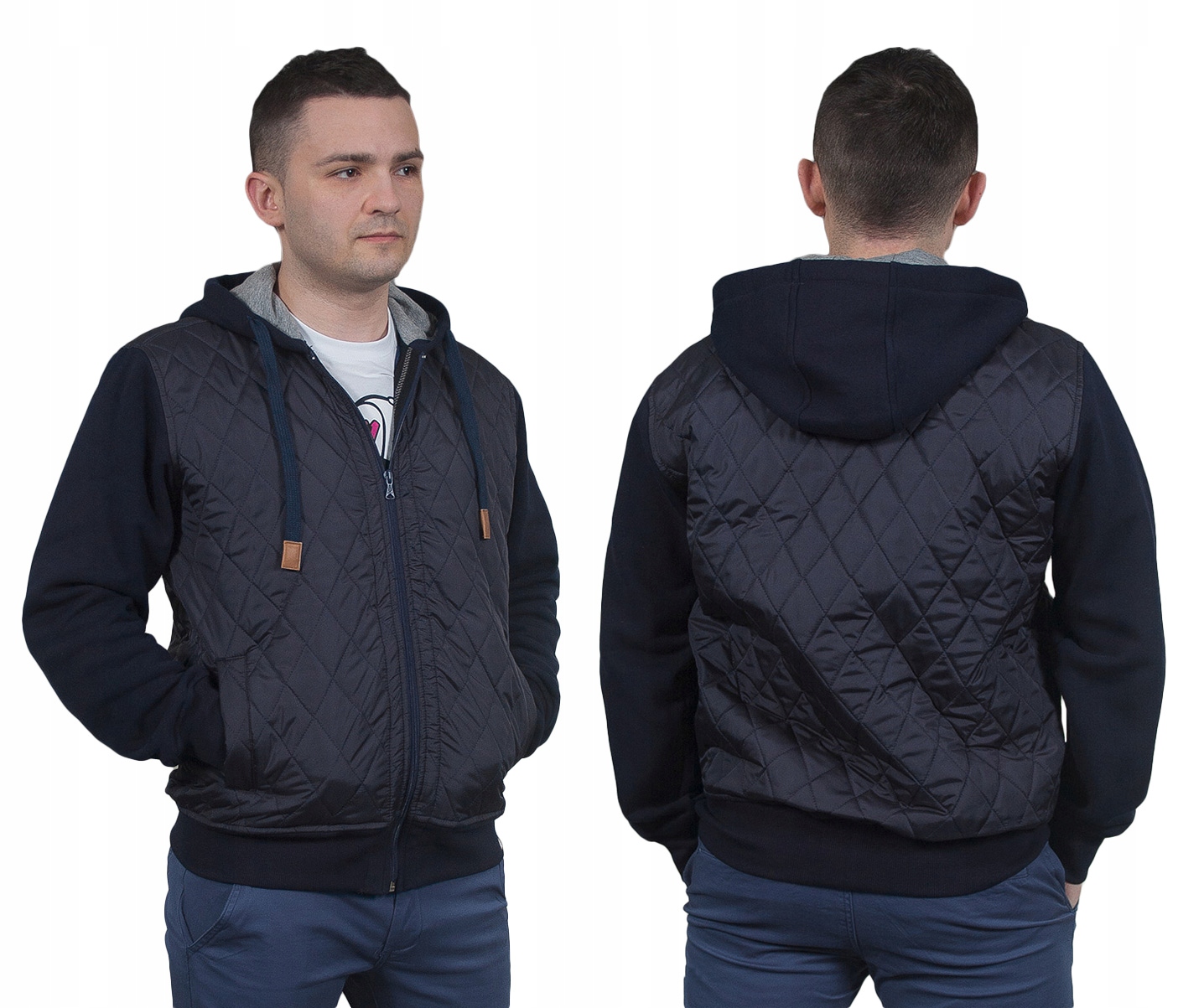 Pánská přechodná bunda s kapucí Timur M námořnická modrá