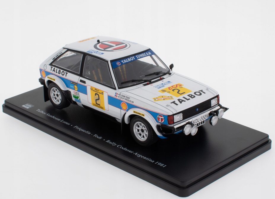 Talbot Sunbeam Lotus Rally Codasur Argentina 1981 1:24 Ixo RQ528