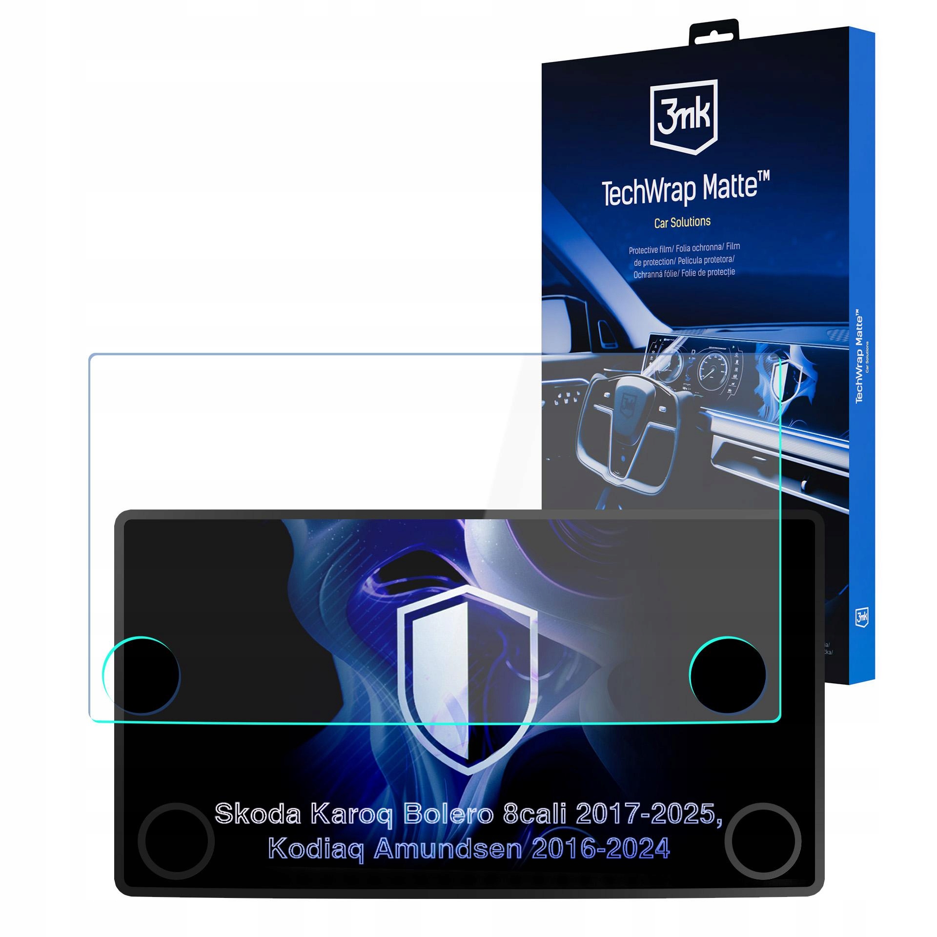 Fólie na displej navigace Škoda Kodiaq Amundsen 2016-24 3mk TechWrap
