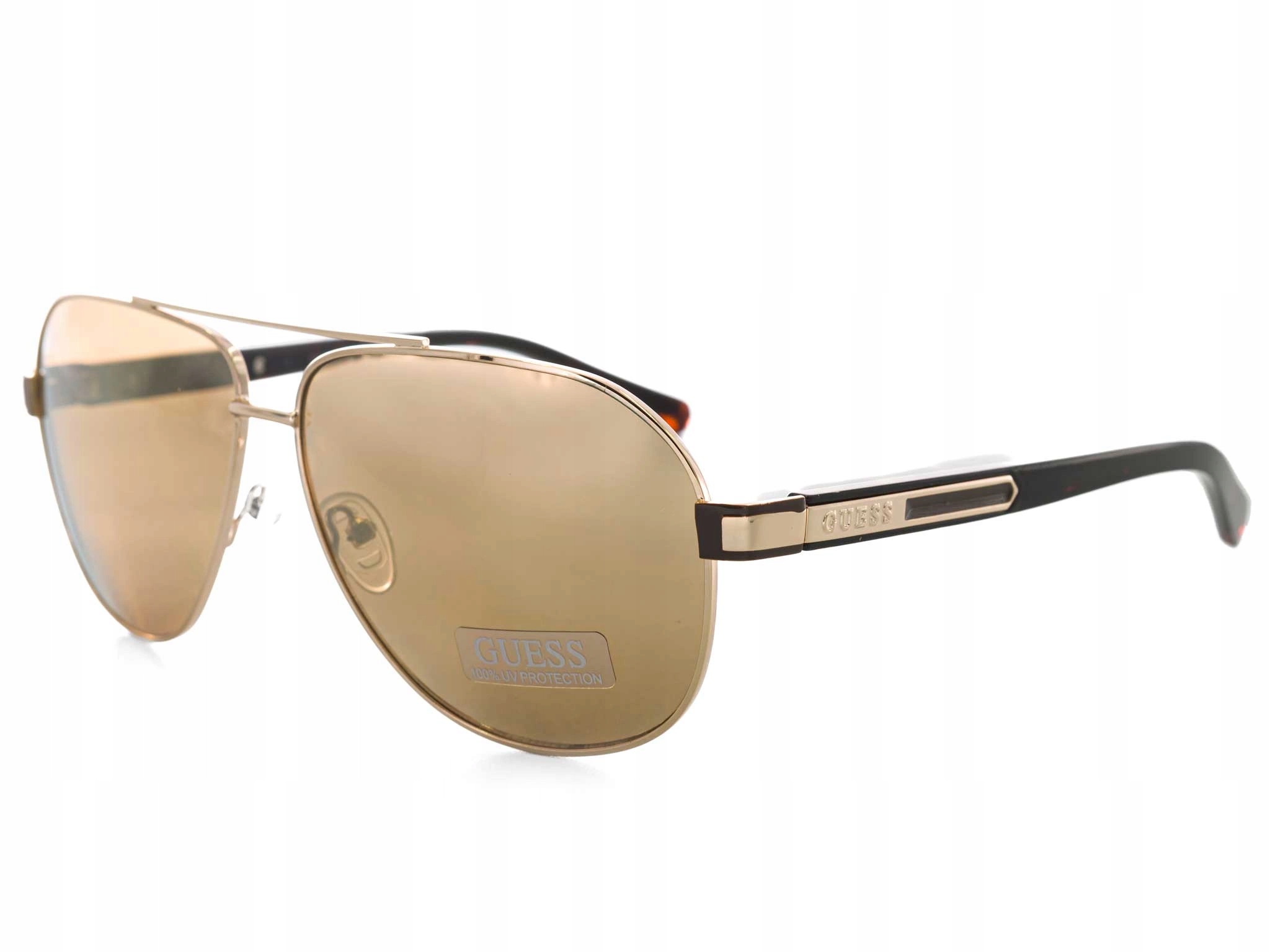 Pánské sluneční brýle Guess GF0247-32G Zlaté zrcadlovky