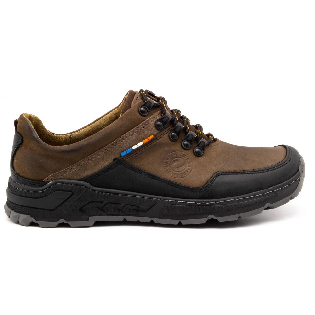 Pánské šněrovací kožené trekové boty Polské 292GT hnědé 44