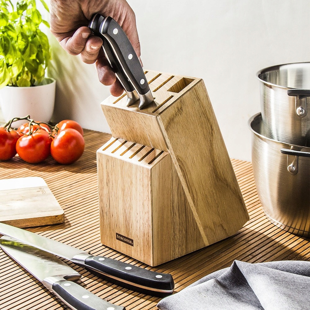 STOJAK blok DO NOŻY na noże drewniany TESCOMA K3 Marka Tescoma