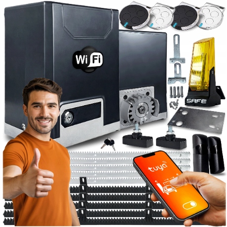 Set Pohon Pro Posuvnou Bránu 600 Lampa lišty ovladače Wifi Tuya automat