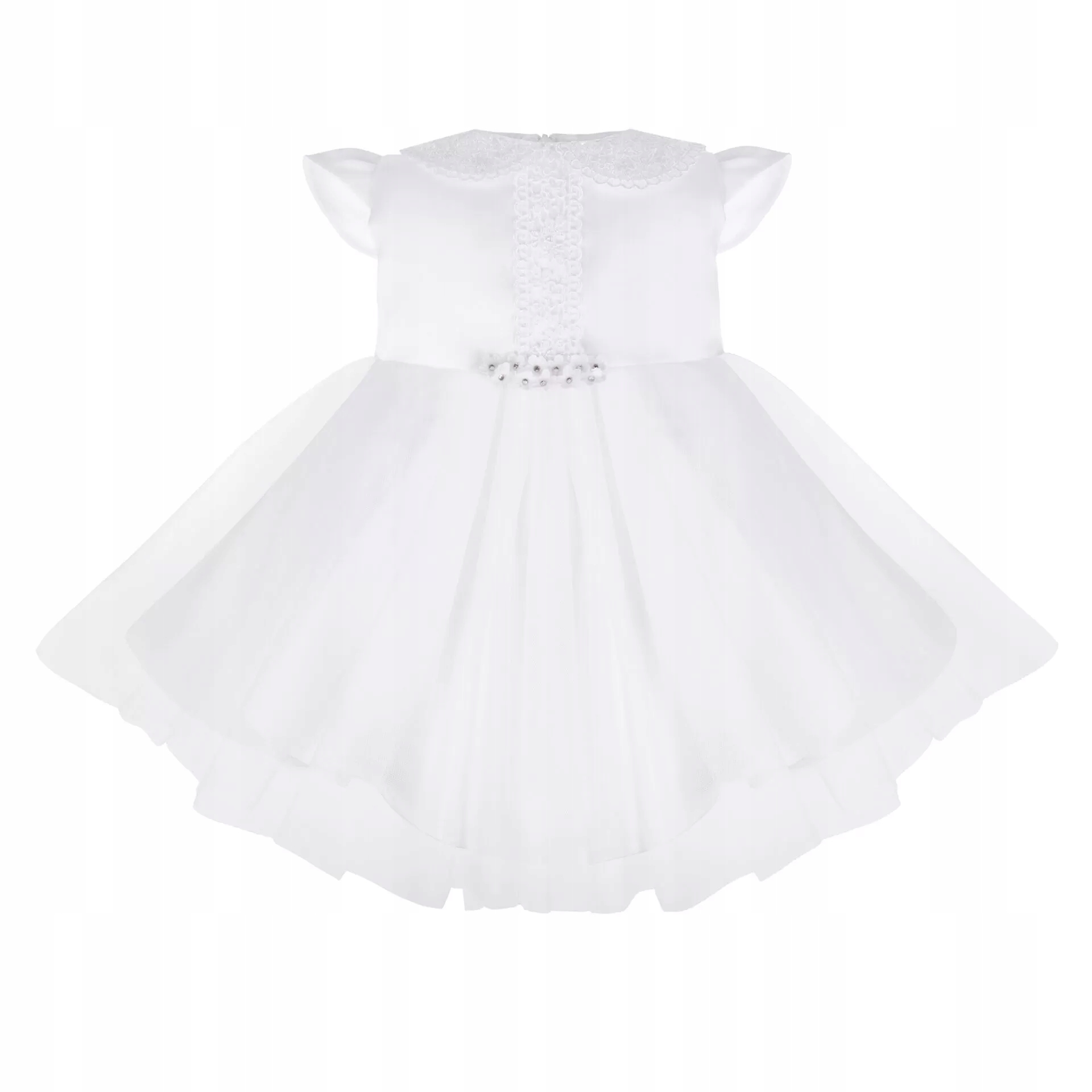 SUKIENKA OLIWIA Z KRÓTKIM RĘKAWEM - 86 Kolor biały