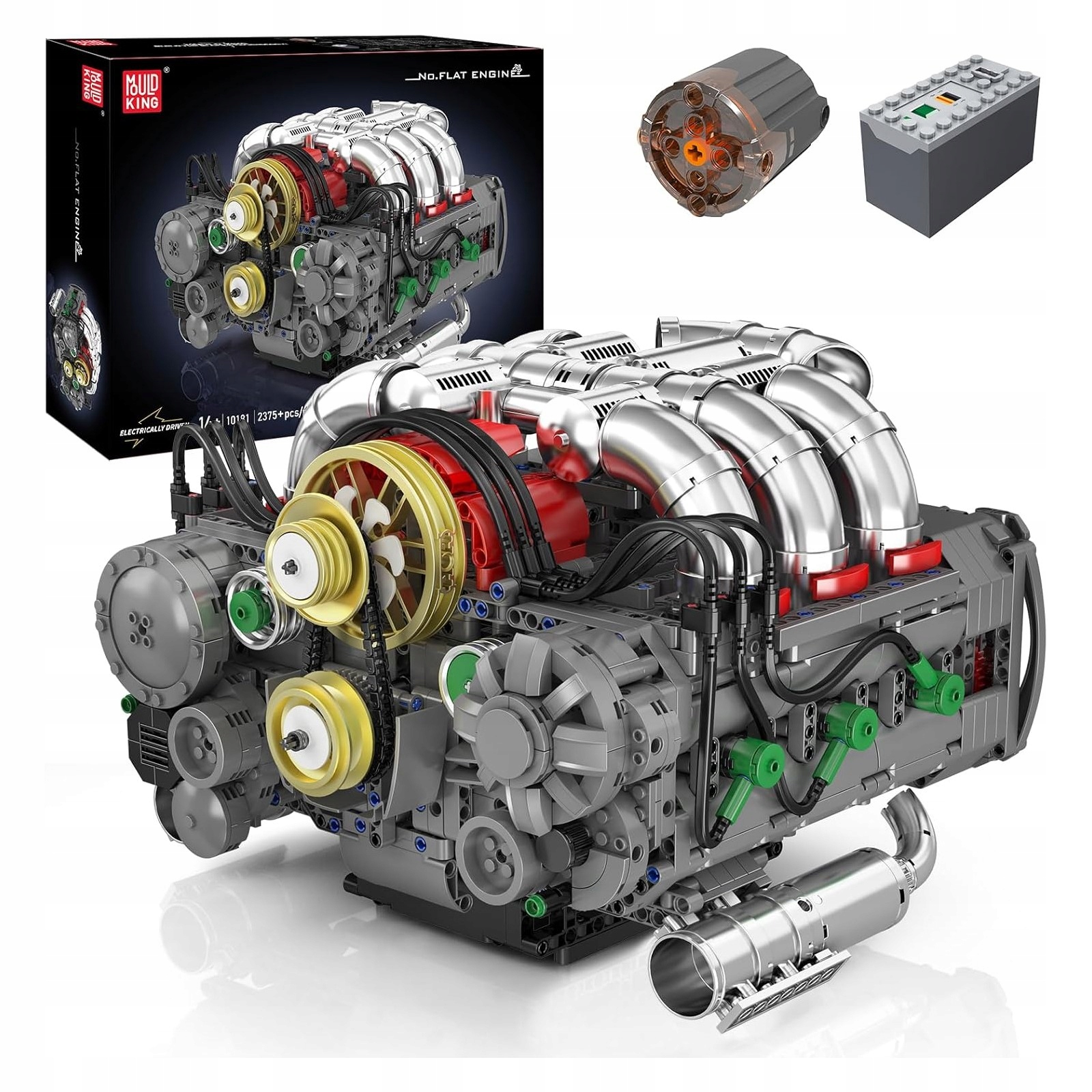 Klocki Mould King 10181 Silnik Porsche 911 Typu Boxer 6-cylidrów Box