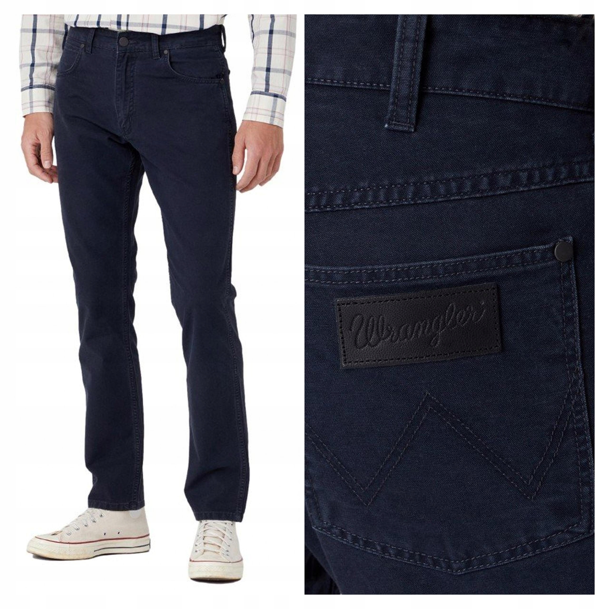 Wrangler Greensboro Pánské Kalhoty Látkové Džíny W32 L34