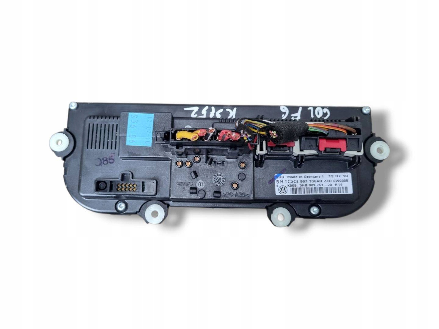 vezérlö panel a klímának Volkswagen Golf 6 2010 3C8907336AB