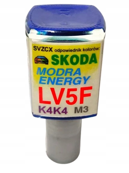 Arasystem Lakier Samochodowy 10ML V5F Skoda LV5F K4K4 M3 Modra Energy