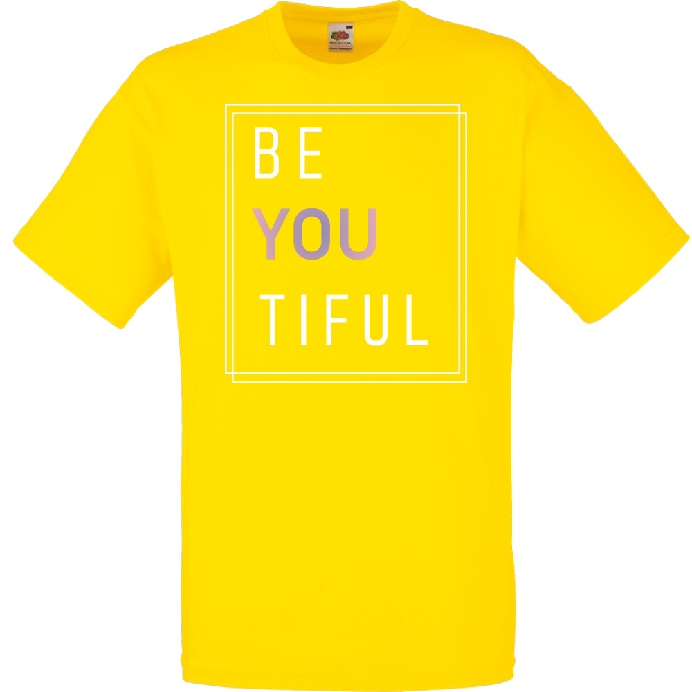 

Koszulka beyoutiful beautiful be you S żółta jaskr