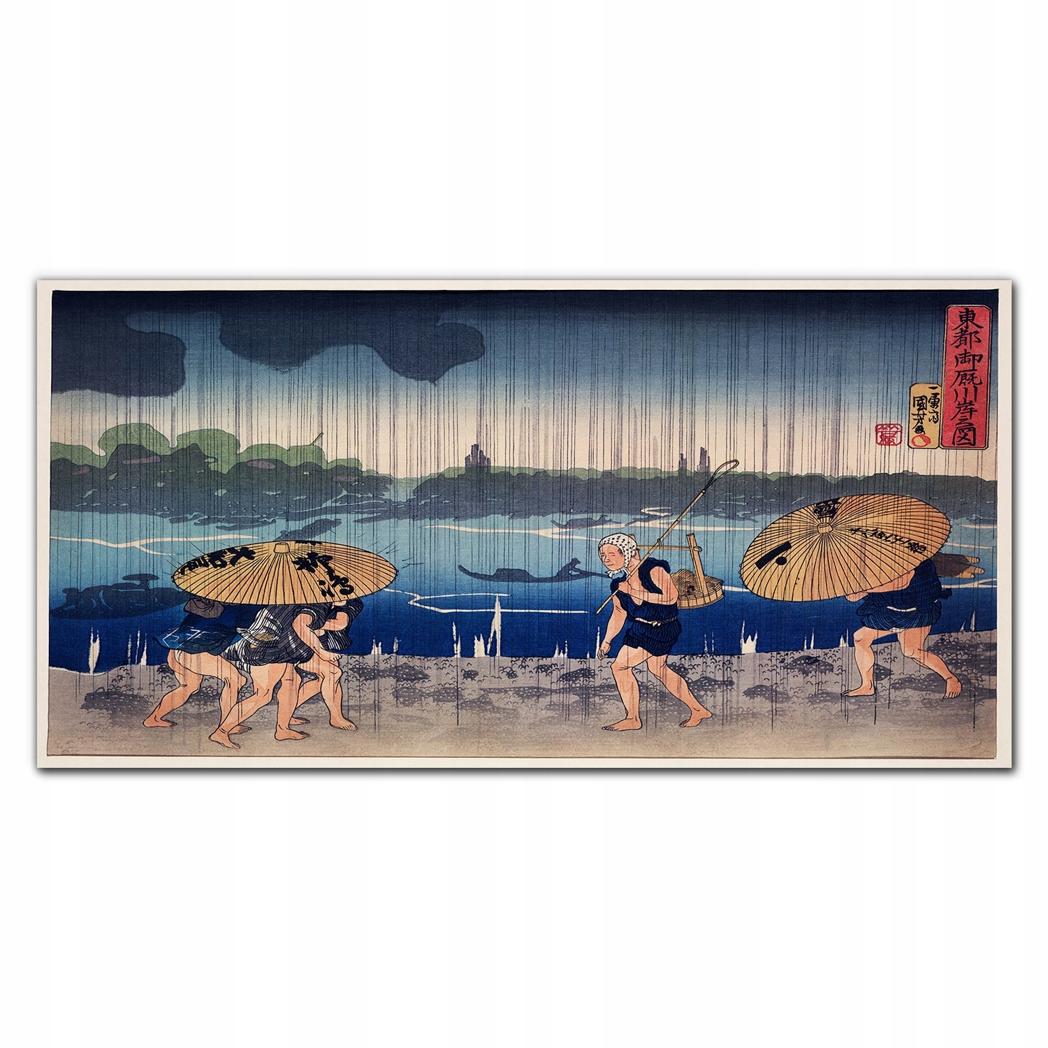 Fotoobraz na ráme Ázijská rieka 140x70