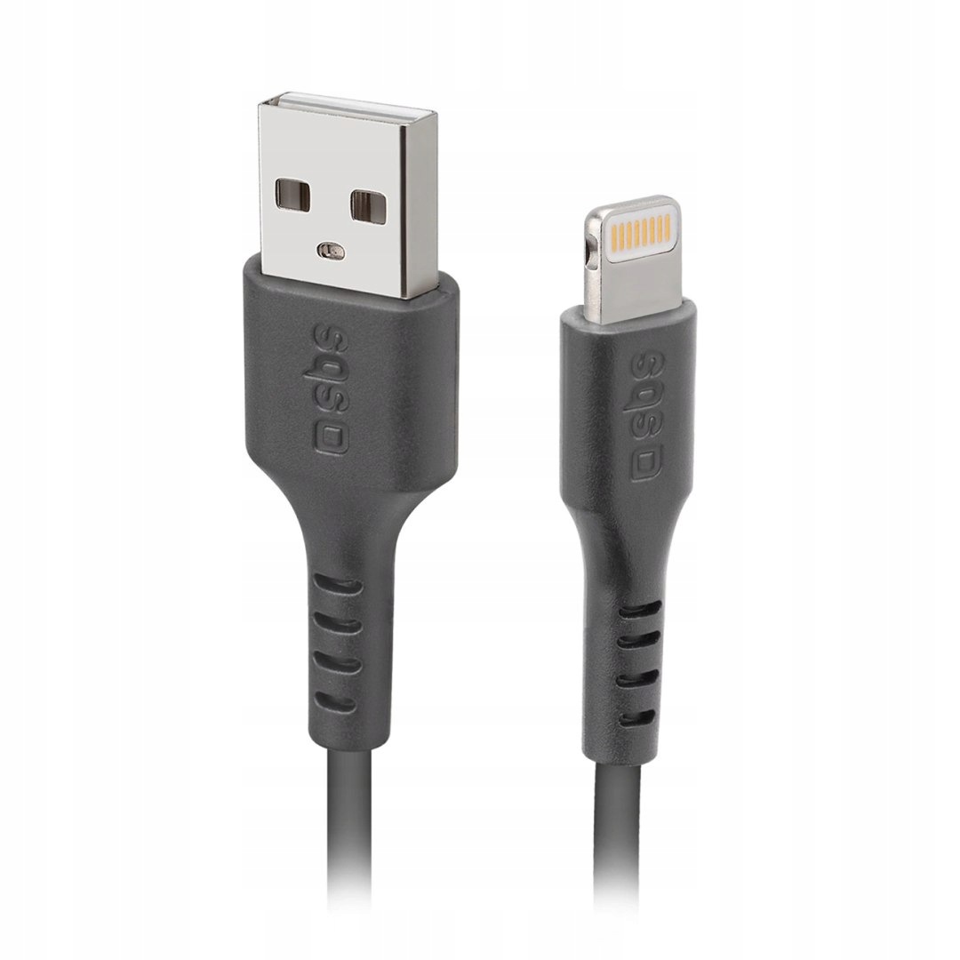 Kabel Sbs TECABLEUSBIP589K Usb-a Lightning 1m z certyfikatem MFi czarny