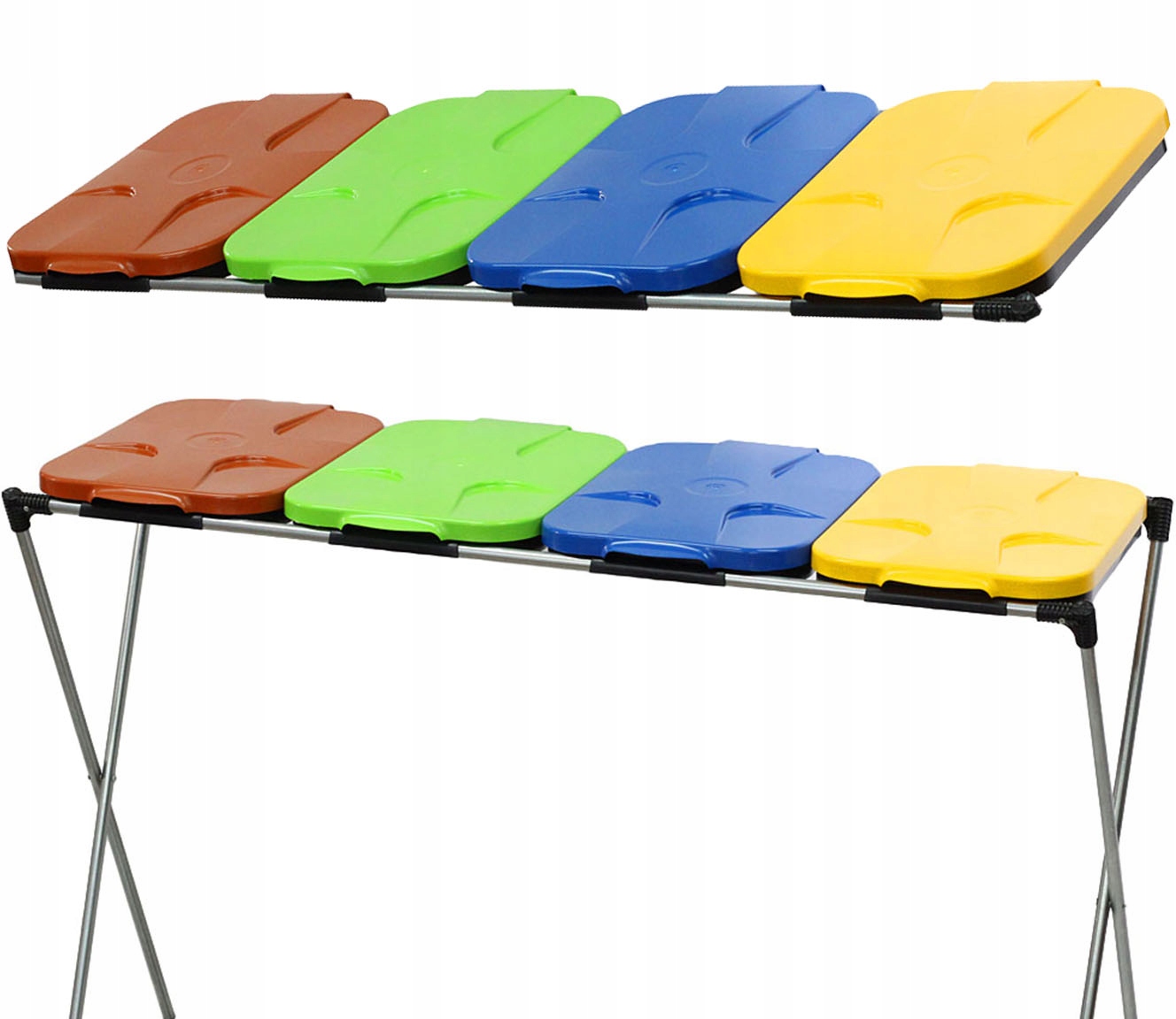 Rám na třídění odpadků 4 stanovišťový 120L