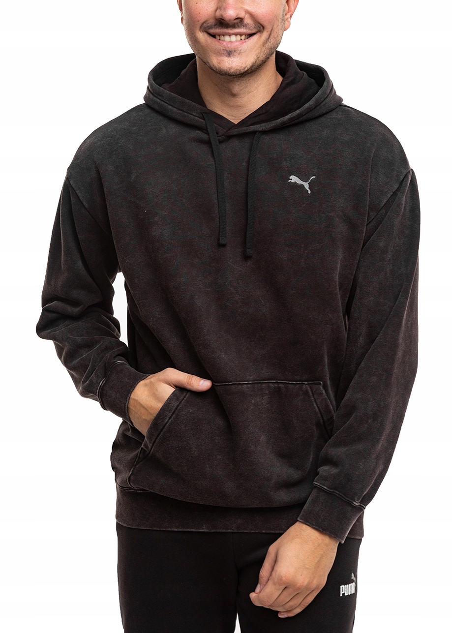 Pánská Mikina Puma , sportovní s kapucí , sepraný efekt, velikost L
