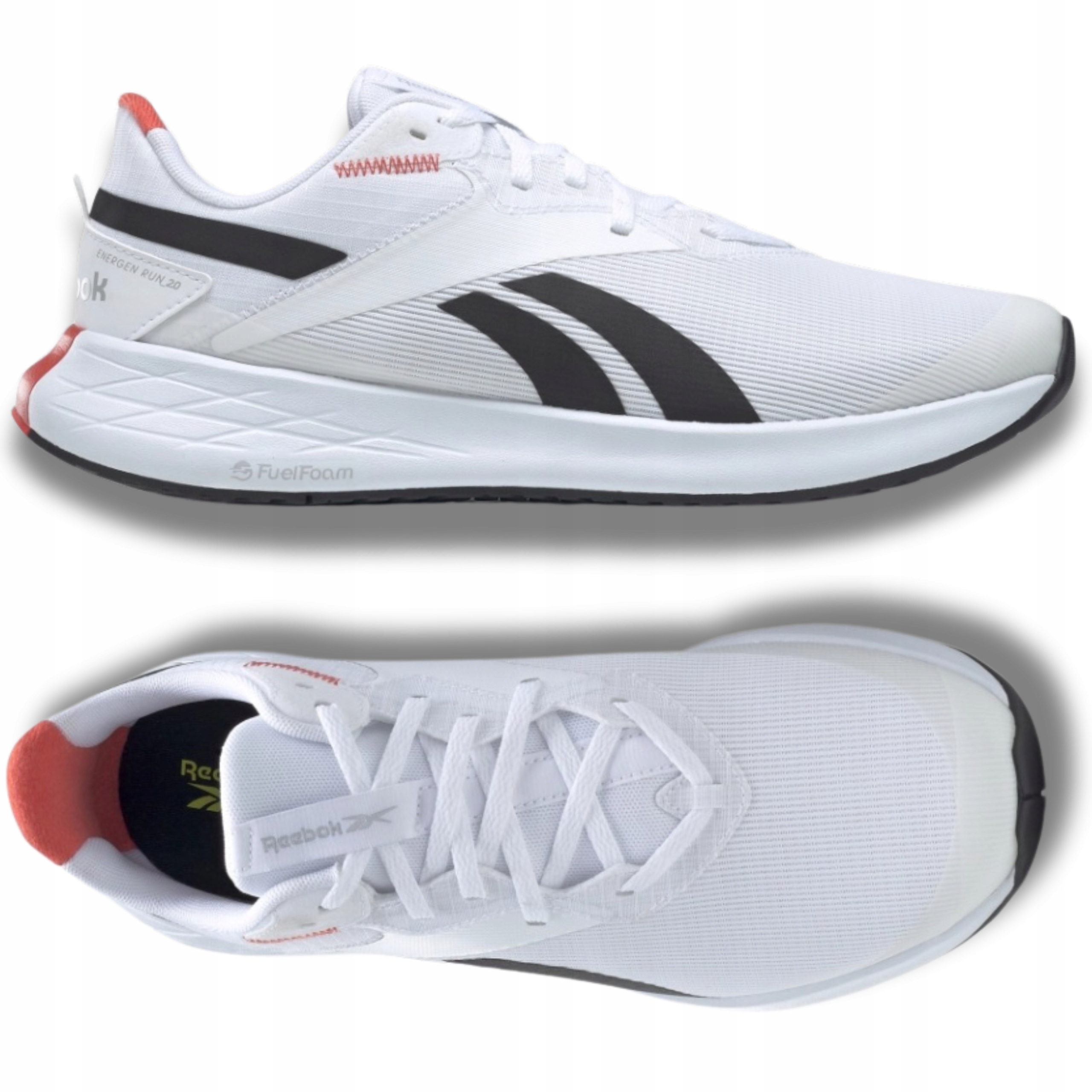 Reebok Pánské Tréninkové Boty Na Běhání Lehké Energen Run Bílé 45,5