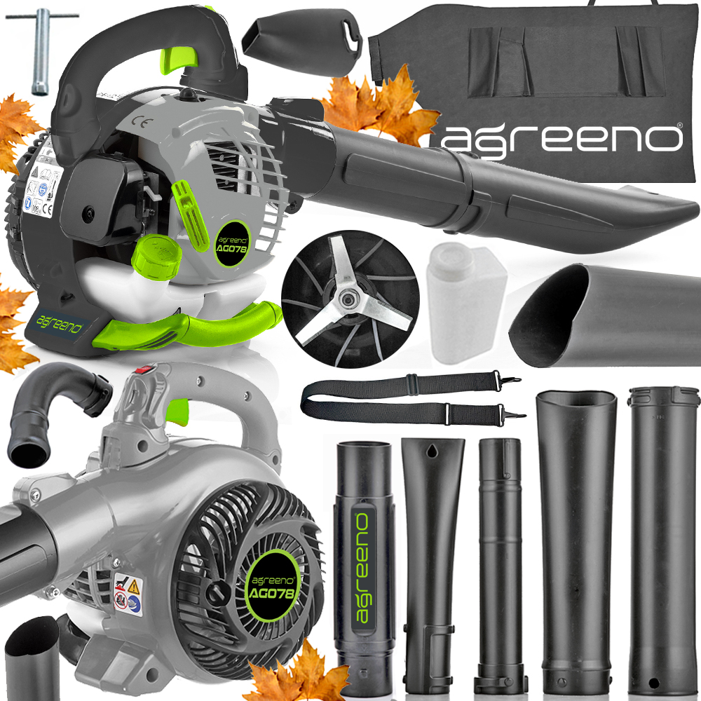 Dmuchawa Spalinowa Ogrodowa Odkurzacz z Rozdrabniaczem Liści AG078 Agreeno