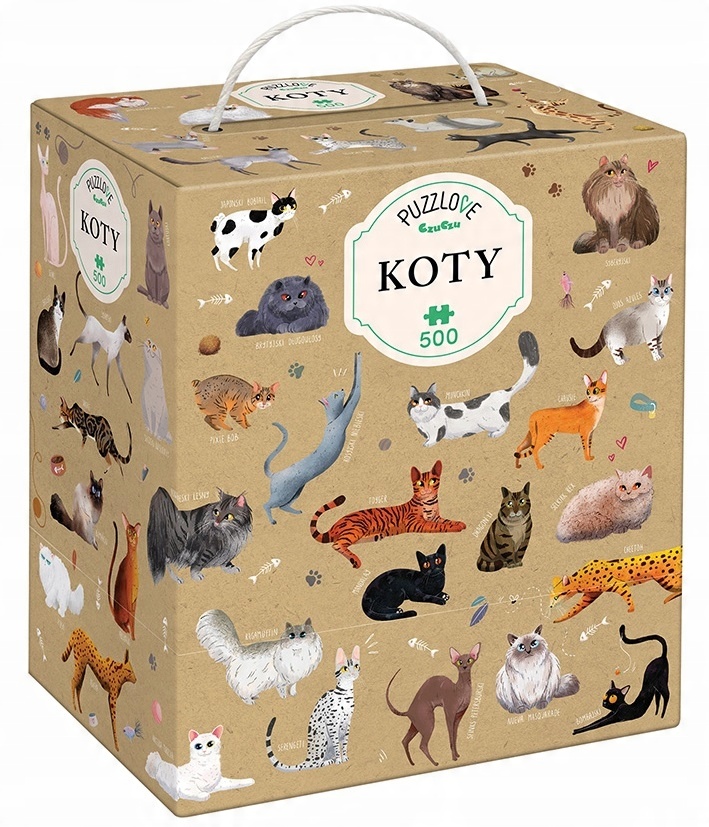 

Puzzle Puzzlove CzuCzu Koty 500 el 9+ Czu Czu