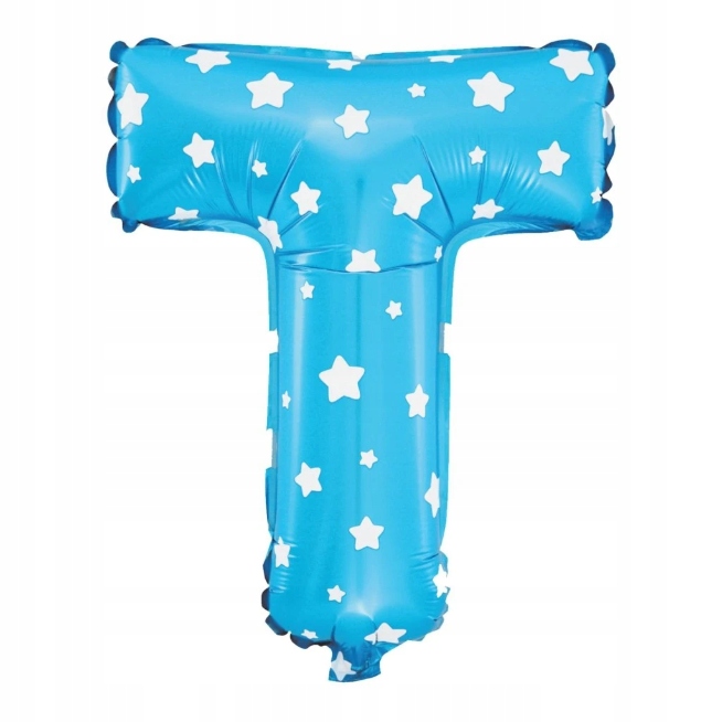 

Balon foliowy niebieski 40cm Litera T