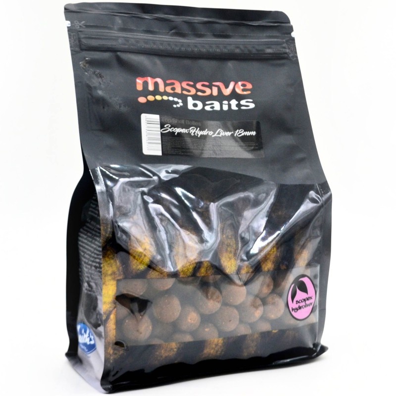 Massive Baits Kulki Proteinowe Scopex Hydro Liver 18mm 1kg