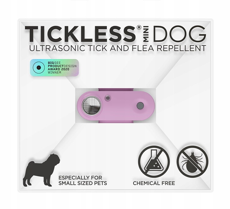 TickLess Pet Mini Organ Purple ochrona przed kleszczami i pchłami