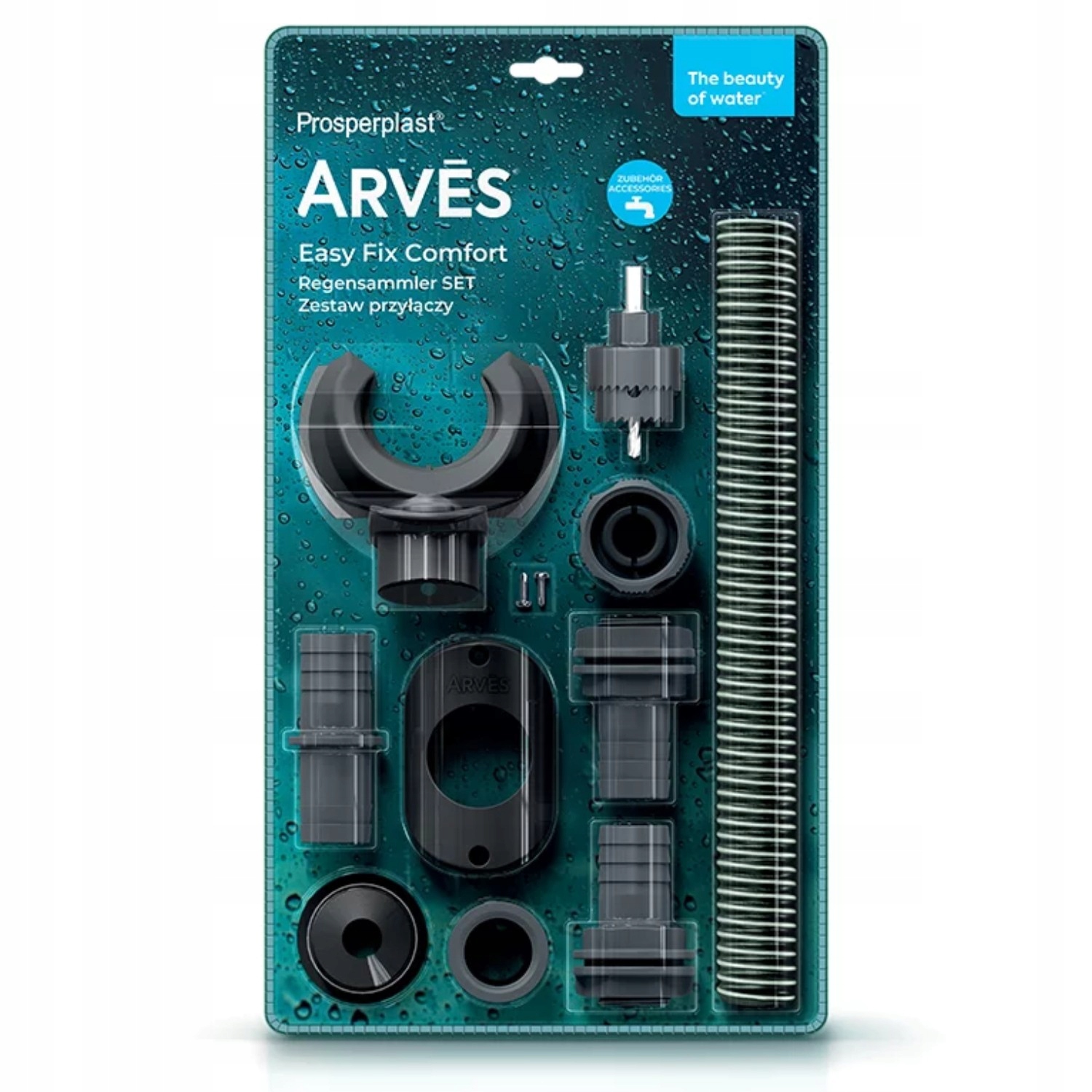 Zestaw łączeniowy z rynny do zbiorników na deszczówkę Easy Fix Comfort