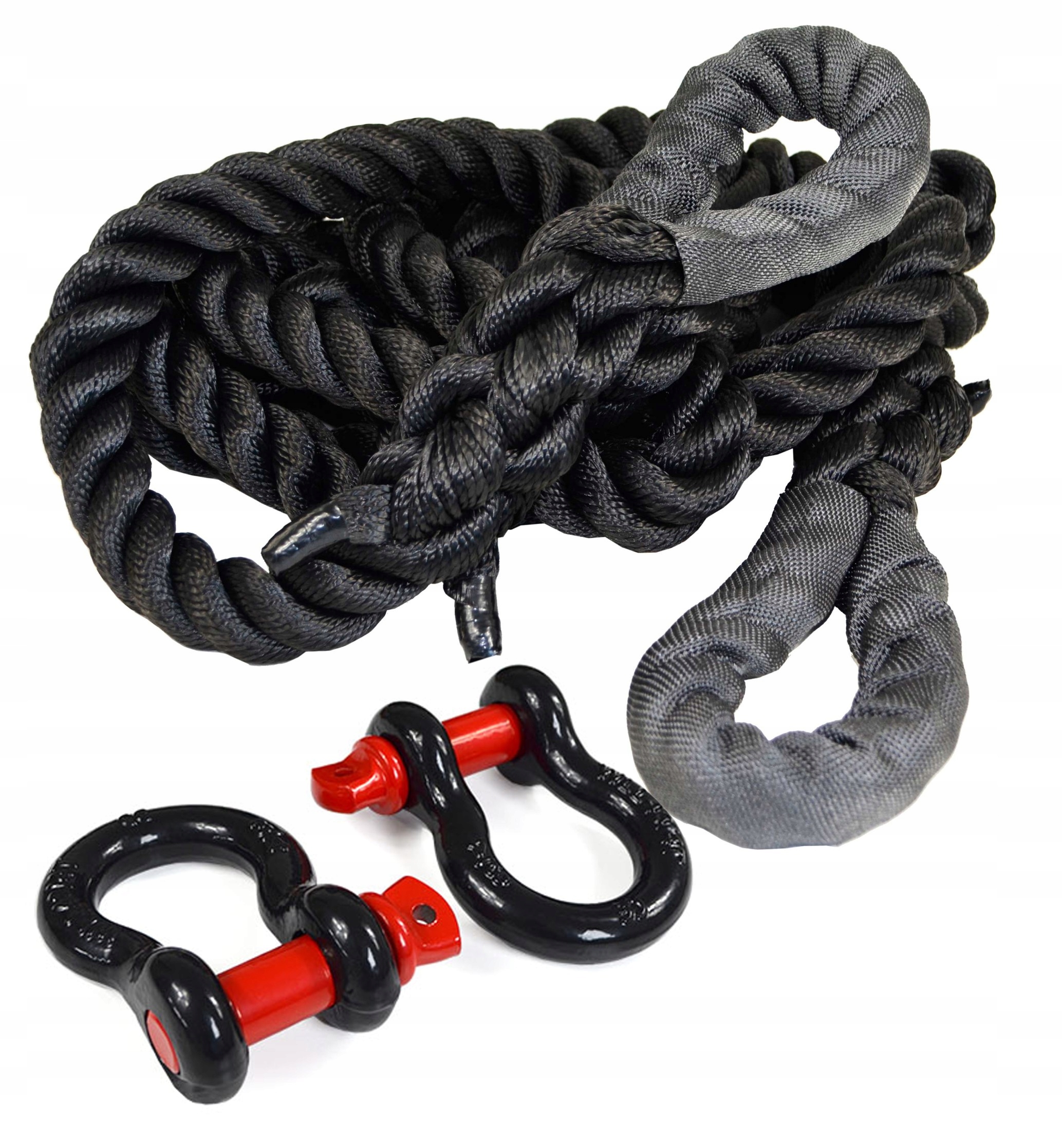 Kinetická Lanka (8 m x 28 mm) 16 ton s 2ks 3/4 Šeklami Omega 4.7T Snakeman