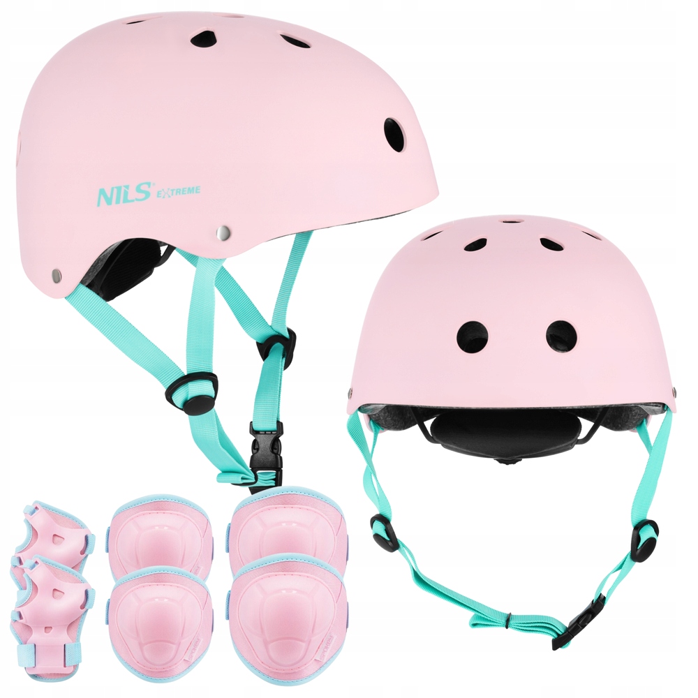 Cyklistická přilba nastavitelná na koloběžku Orzeszek 55-58 cm chrániče M