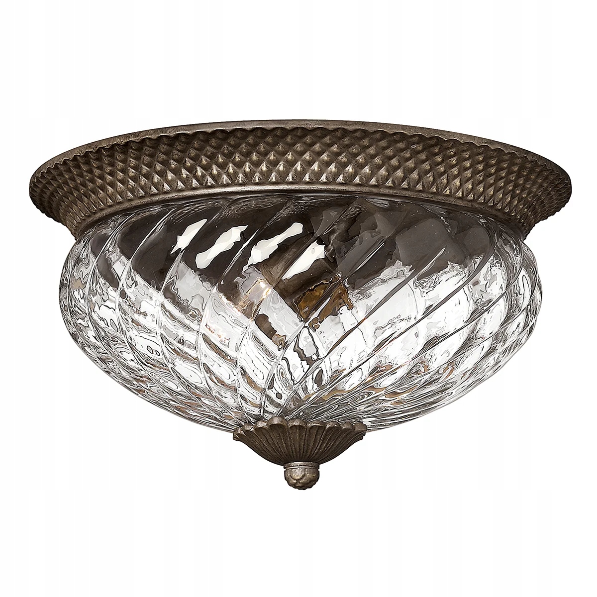 Hinkley Plantation Stropné svietidlo 40.6 cm 3xE27 60W hnedý/transparentný