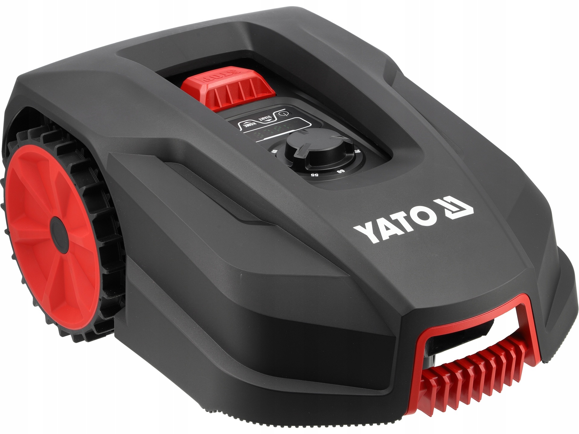 Роботизована газонокосарка YATO для скошування площею до 1000 м², автоматична акумуляторна, 20 В, 5,0 Аг, модель YT-852093