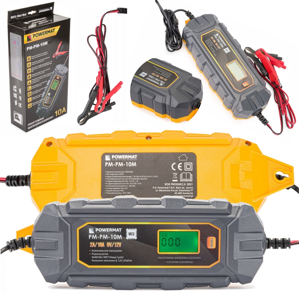 ЗАРЯДНОЕ УСТРОЙСТВО ДЛЯ АККУМУЛЯТОРА 10A 6V / 12V