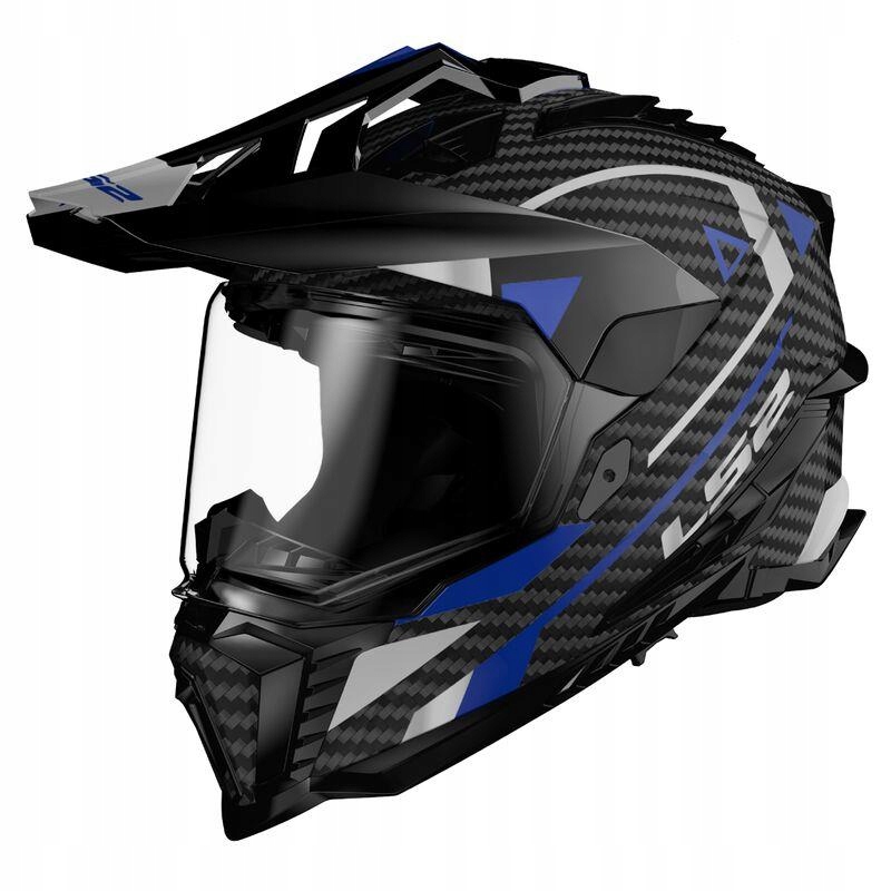 Prilba LS2 Explorer MX701 Adventure Blue s dvojitou veľkosťou XL
