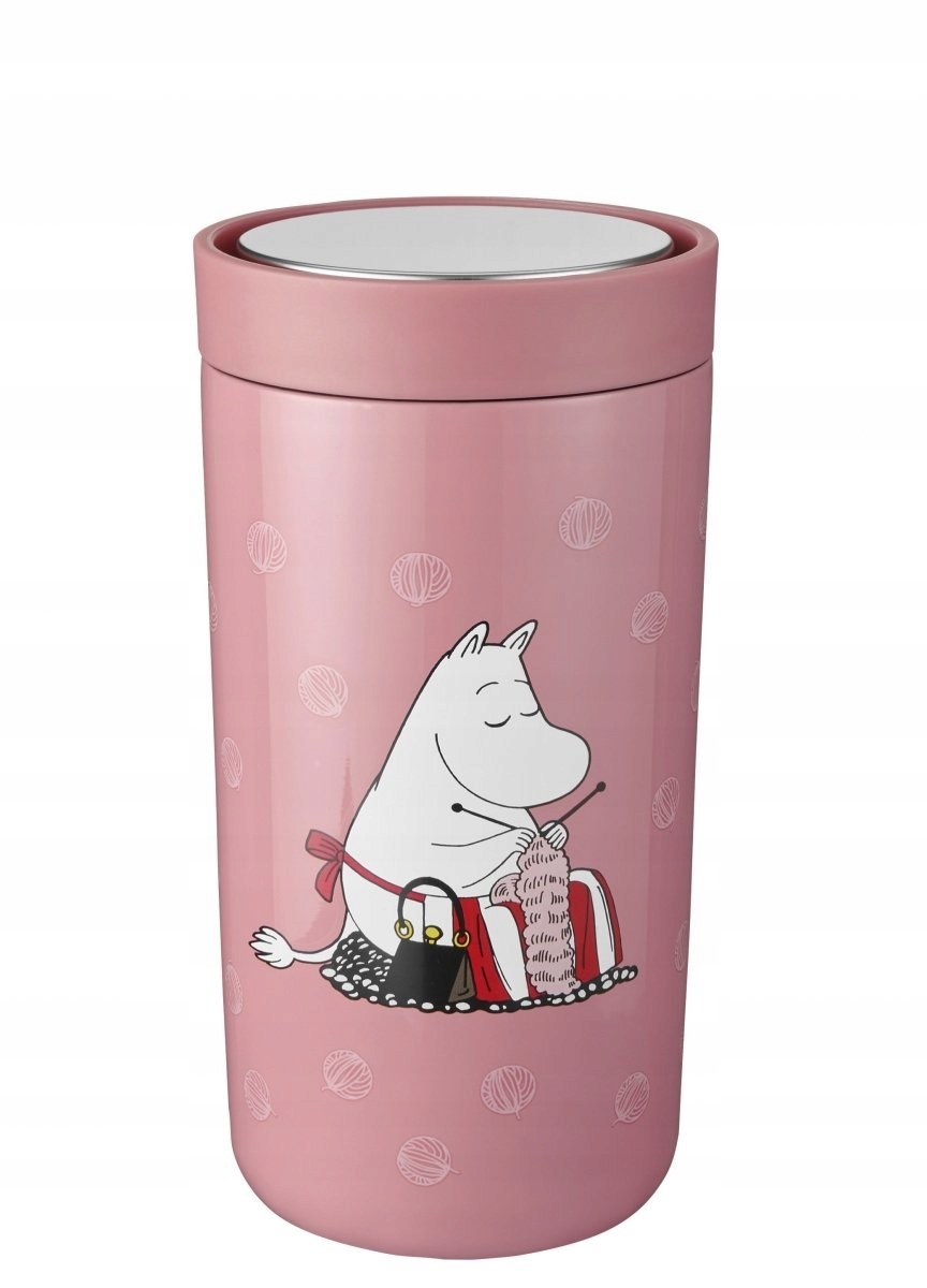 Termohrnek s motivem Mumínci , růžový, 200 ml, Stelton