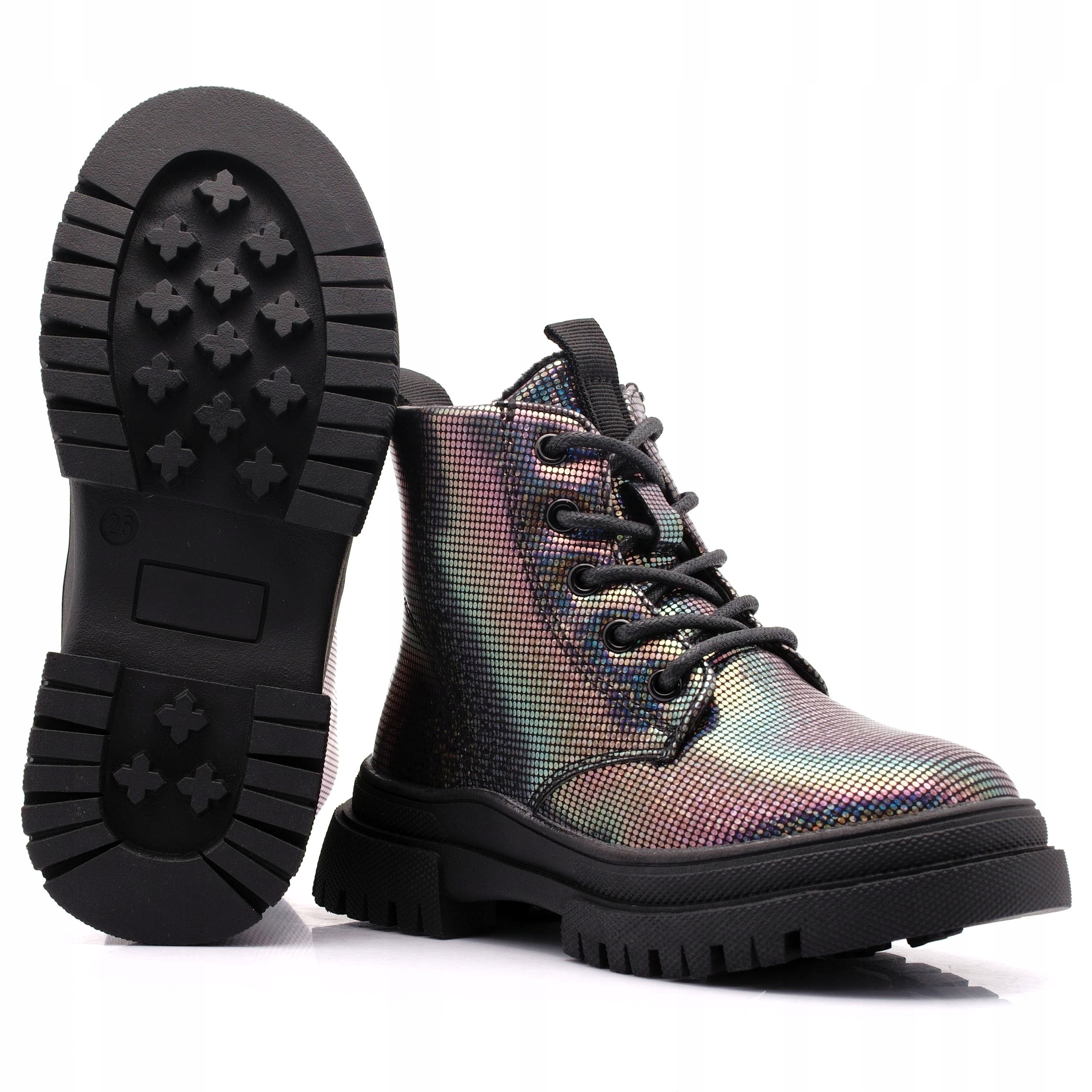 BUTY ZIMOWE DZIEWCZĘCE TRZEWIKI GETO 193 27 Kolor czarny