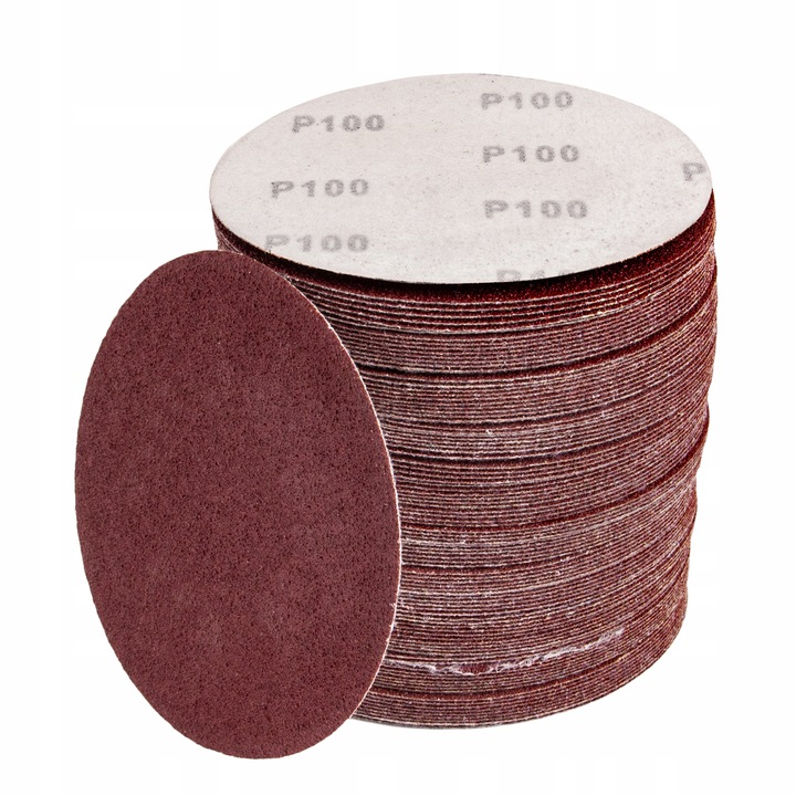 

10 x Dysk papier Ścierny na Rzep 125 mm p100 Kółko