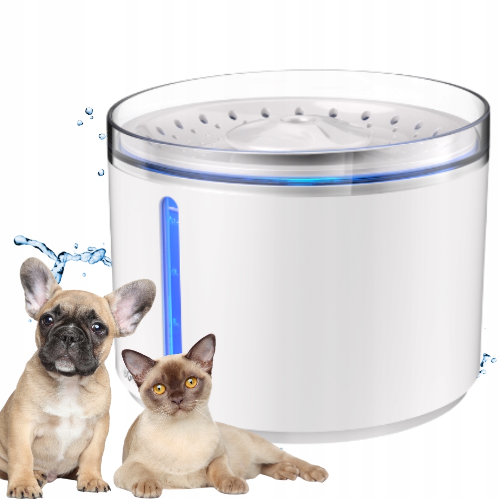 Fontanna Poidełko dla kota psa automatyczne Led ciche filtr Dogness 2,2 l