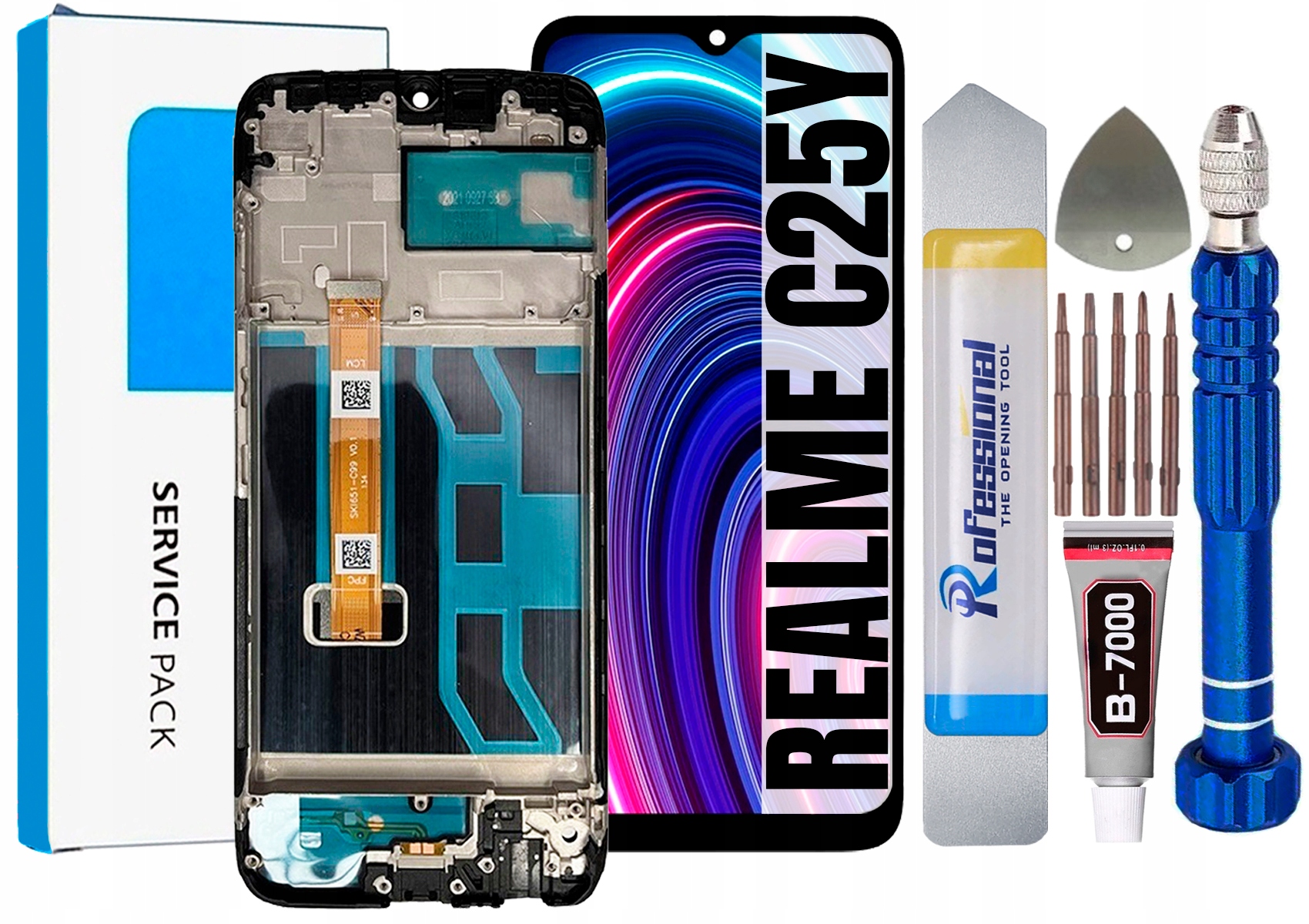 Displej Pro Realme C25Y Originál LCD Rámeček