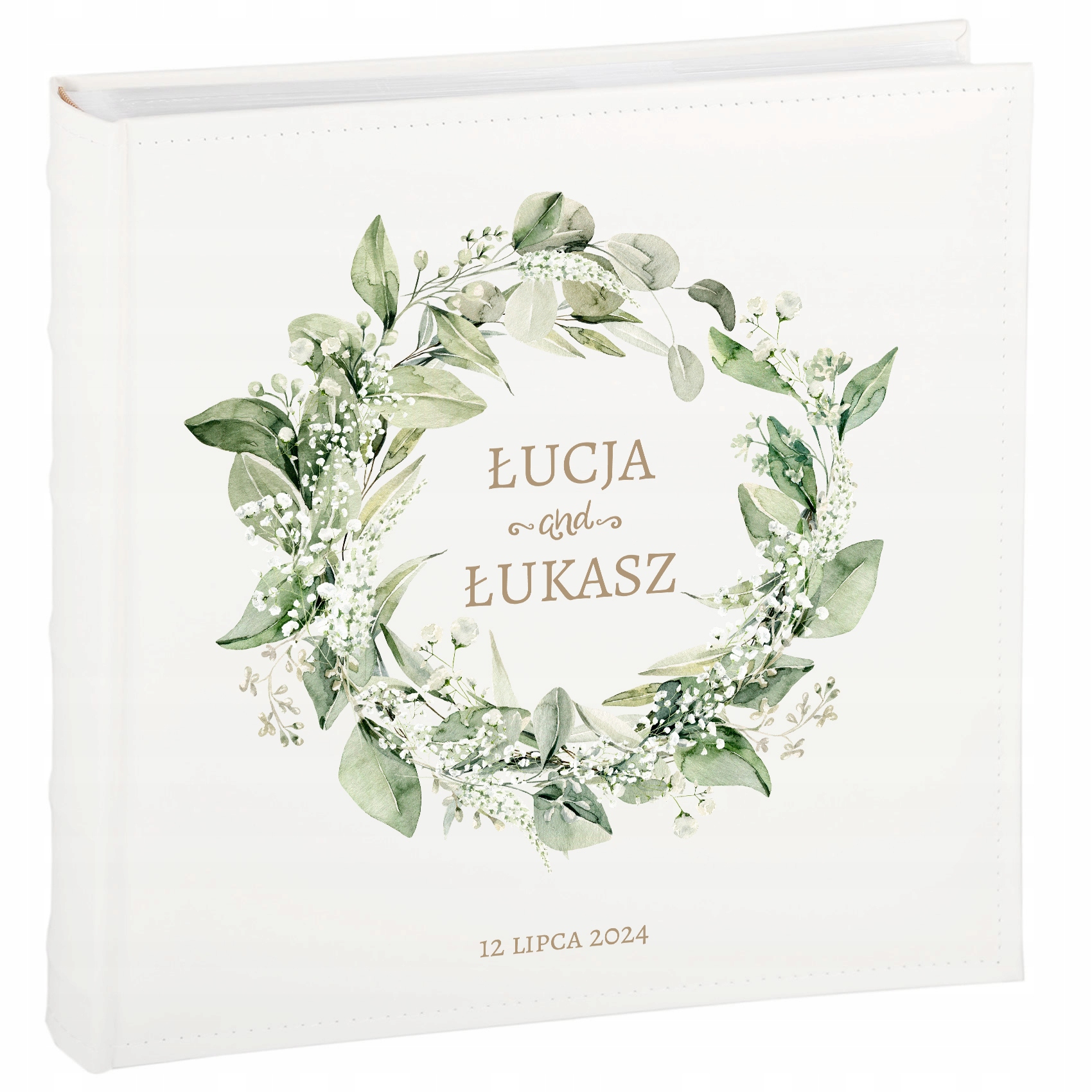Album Na zdjęcia wsuwane Ślub 600 zdjęć Twoje foto 10x15 Nadruk ślubny
